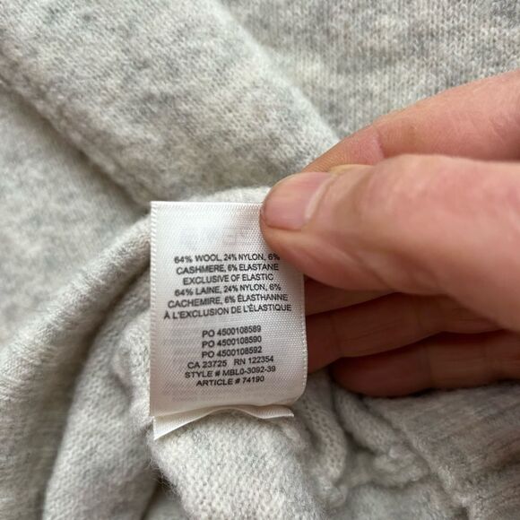 The Group Babaton light grey wool cashmere/nylon blend longsleeved turtleneck XS - Picture 6 of 7